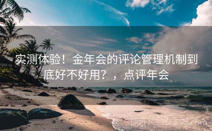 实测体验！金年会的评论管理机制到底好不好用？，点评年会