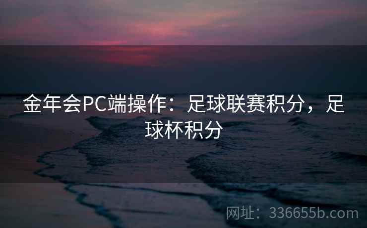 金年会PC端操作：足球联赛积分，足球杯积分